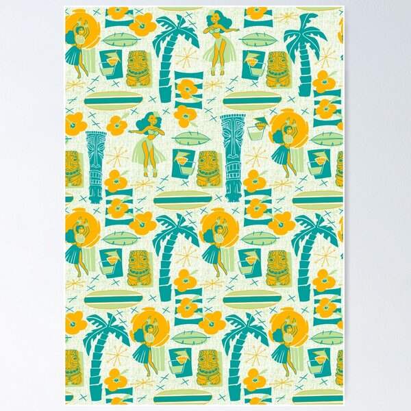 Mid-Century Tiki Poster