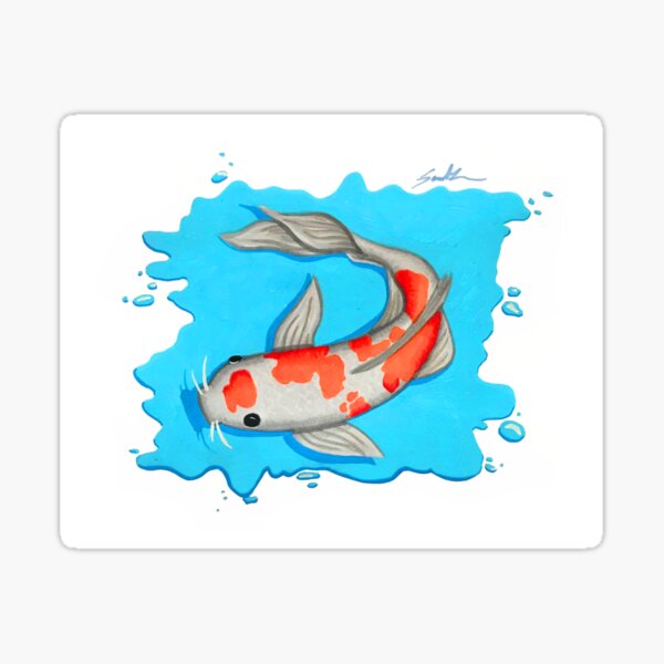 Item preview, Koi Fish Swimming designed and sold by saruhhh art.