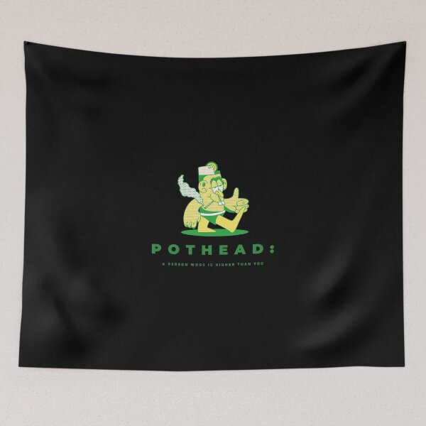 Aperçu de l'œuvre Pothead (Noir) créée et vendue par PotheadTees.