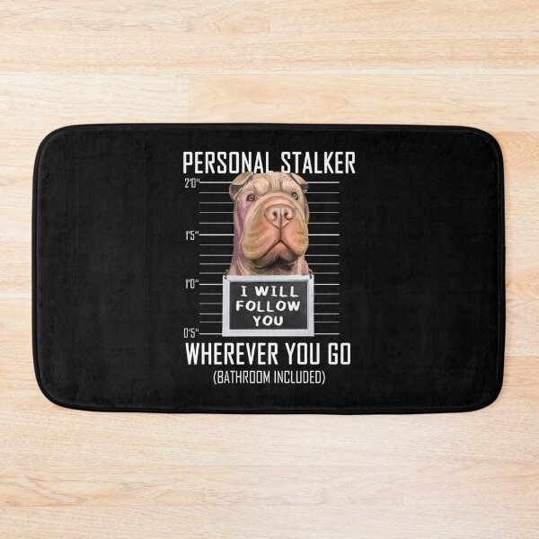 Item preview, Personal Stalker Dog Shar Pei I Will Follow You Mugshot Long Sleeve  designed and sold by FidelmaShop.