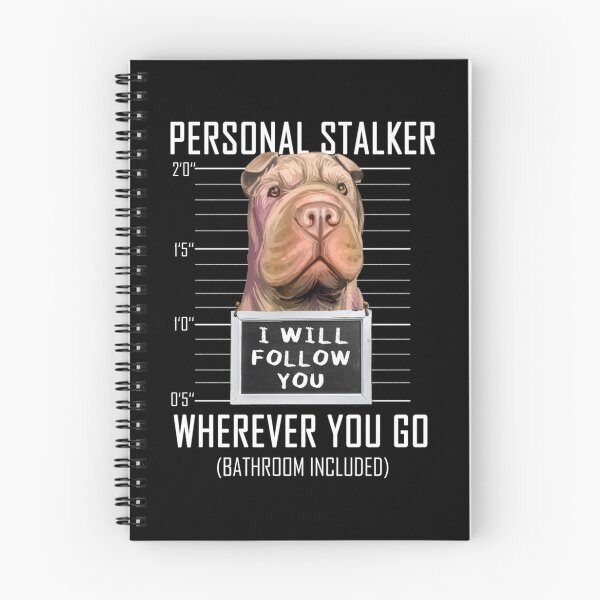 Item preview, Personal Stalker Dog Shar Pei I Will Follow You Mugshot Long Sleeve  designed and sold by FidelmaShop.