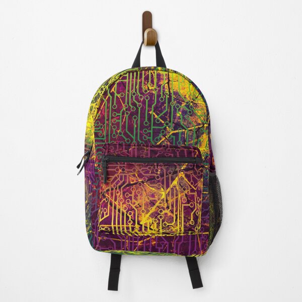 Item preview, Cyber Purple, Yellow and Green Circuit Board Texture designed and sold by bexilla.
