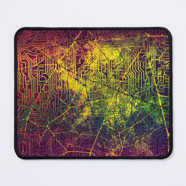Item preview, Cyber Purple, Yellow and Green Circuit Board Texture designed and sold by bexilla.