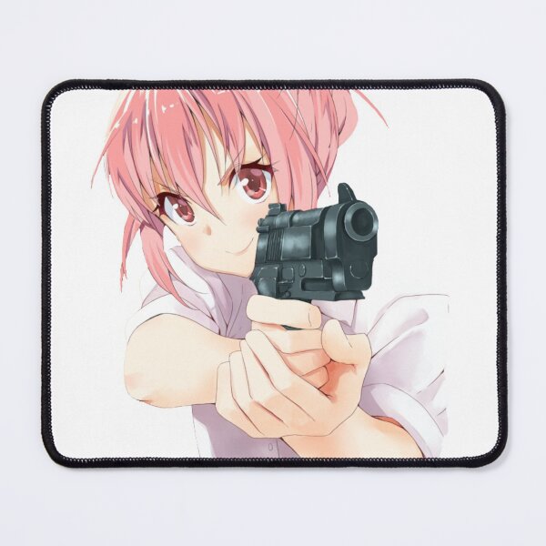 Item preview, anime girl with pink hair holding a gun designed and sold by Jercole.