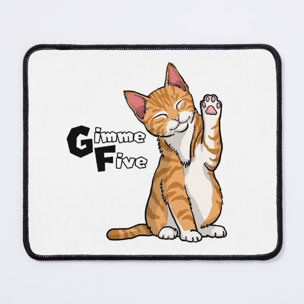 Item preview, Gimme five cat designed and sold by HandsomeCat.