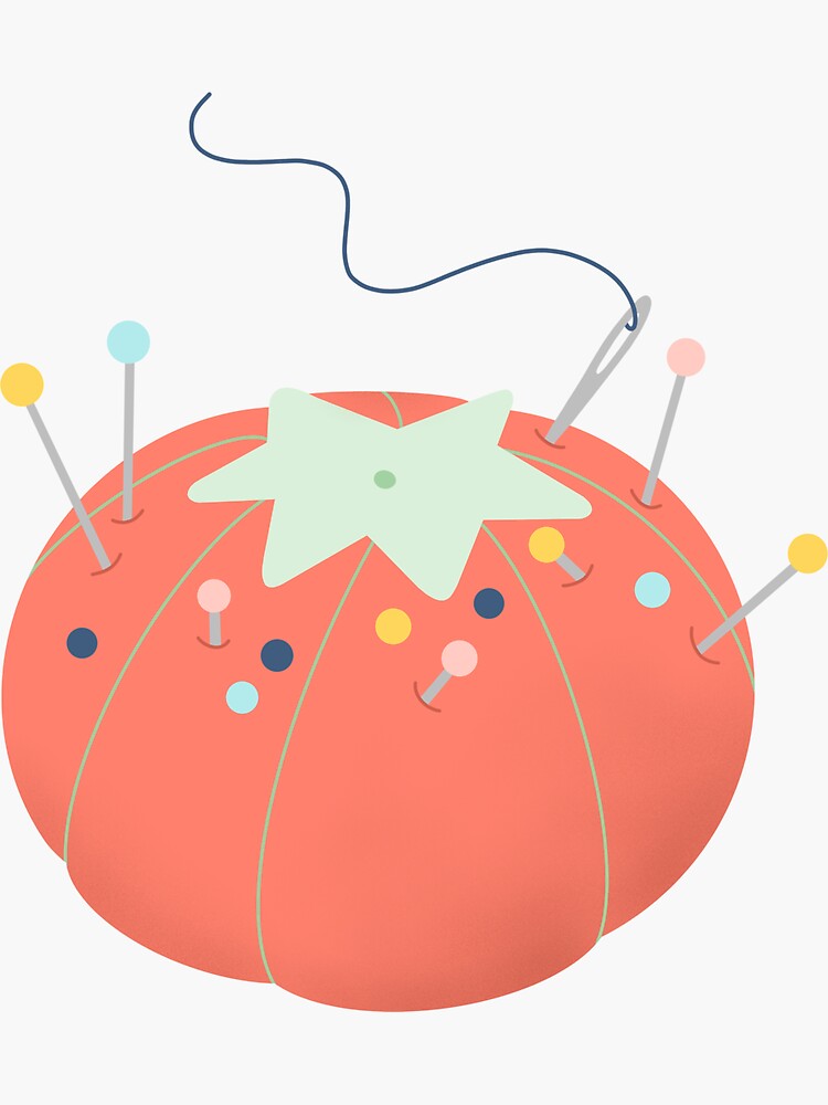 Vinyl Sticker: Pin Cushion Vinyl Sticker: Pin Cushion