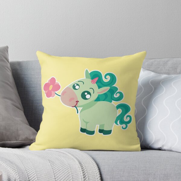 Item preview, Süßes Einhorn mit Blume designed and sold by Kopfzirkus.