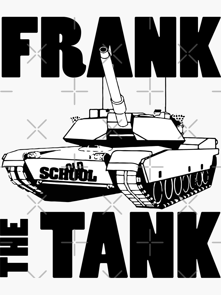 Buy Frank The Tank Old School Vinyl Sticker Online