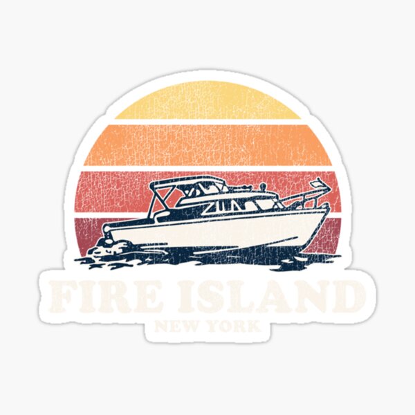 Fire Island New York Sticker By Alvrorangel Redbubble