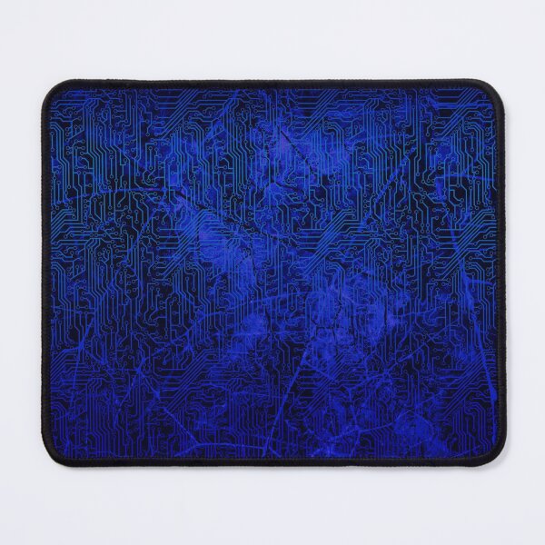 Item preview, Deep Royal Blue Black Cyber Circuit Board Pattern designed and sold by bexilla.