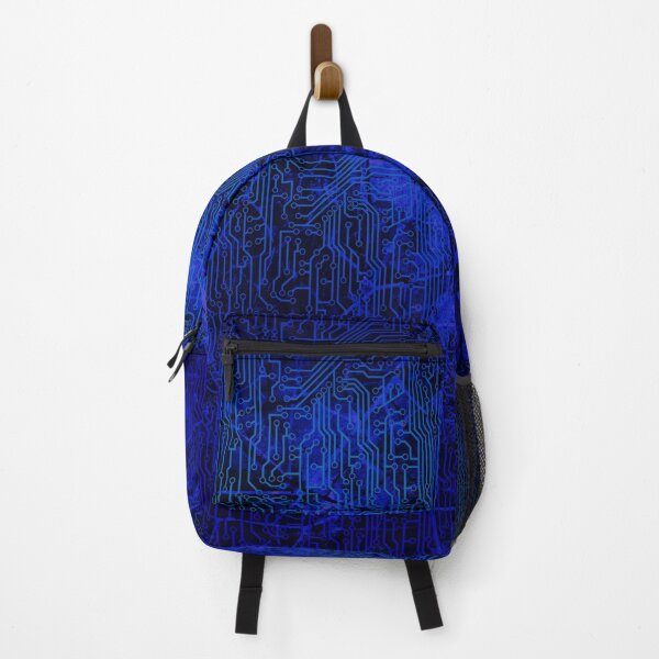 Item preview, Deep Royal Blue Black Cyber Circuit Board Pattern designed and sold by bexilla.