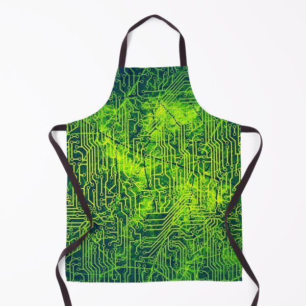 Item preview, Green and Yellow Glowing Circuit Board Texture designed and sold by bexilla.