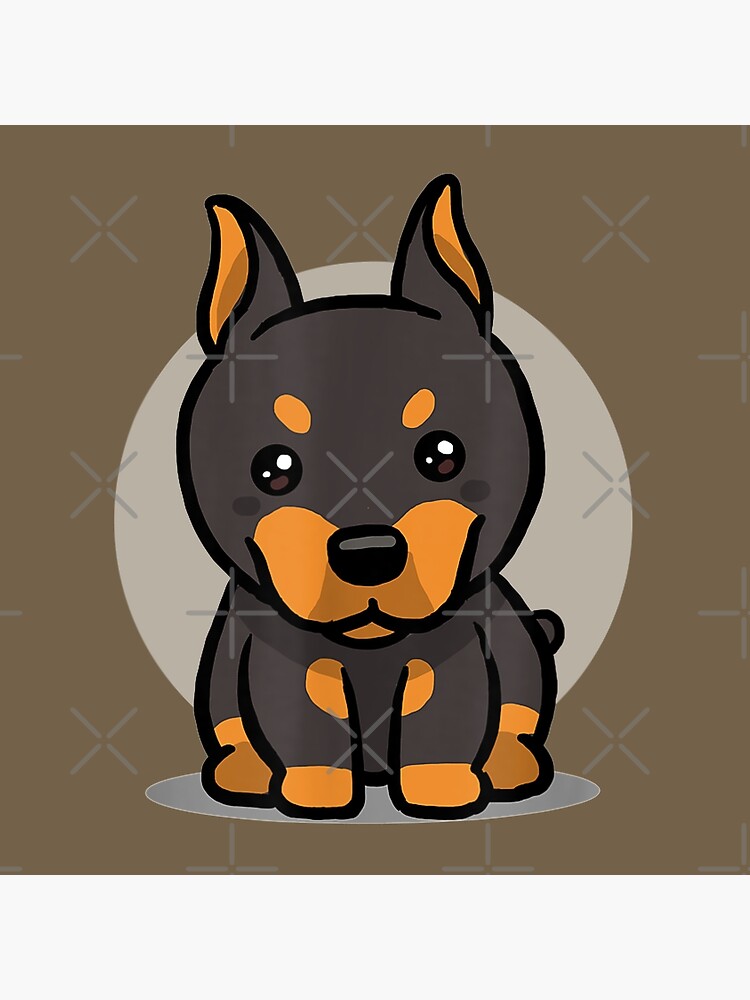 Cute Kawaii Doberman Chibi Dog Lover