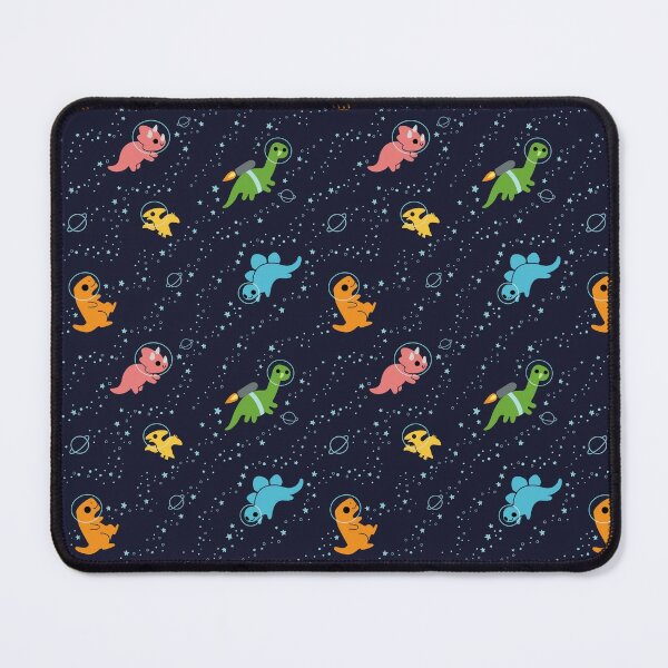 Dinosaurs In Space Pattern Mouse Pad
