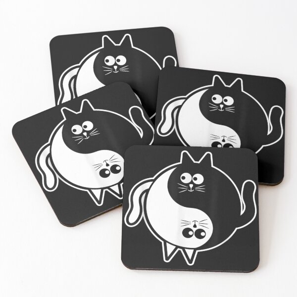 Item preview, Yin Yang Cat for Women Men Kids - Yin Yang designed and sold by HappyCatsStore.