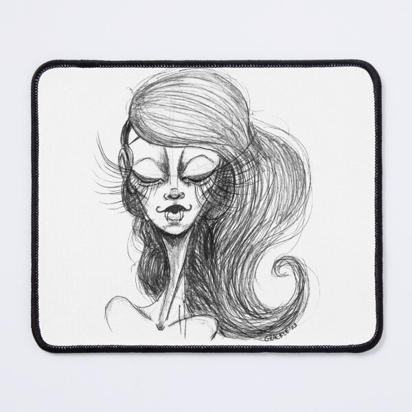Item preview, Sketch Of The Vampiress designed and sold by JanGrackle.