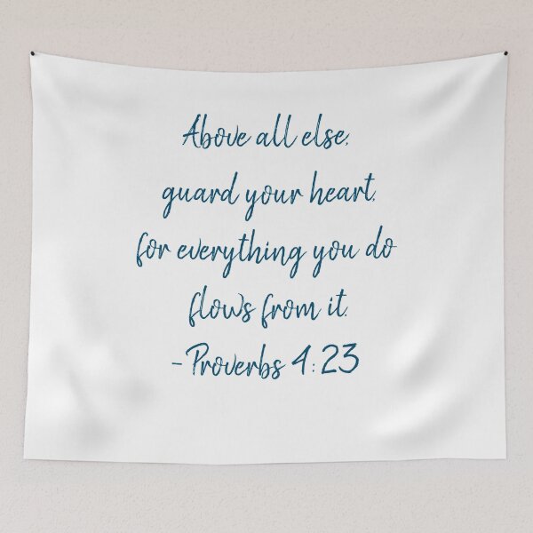 Item preview, Proverbs 4 Inspirational Bible Verse designed and sold by Suzzyrein.
