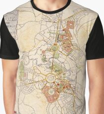 Map of Canberra 1927 Graphic T-Shirt