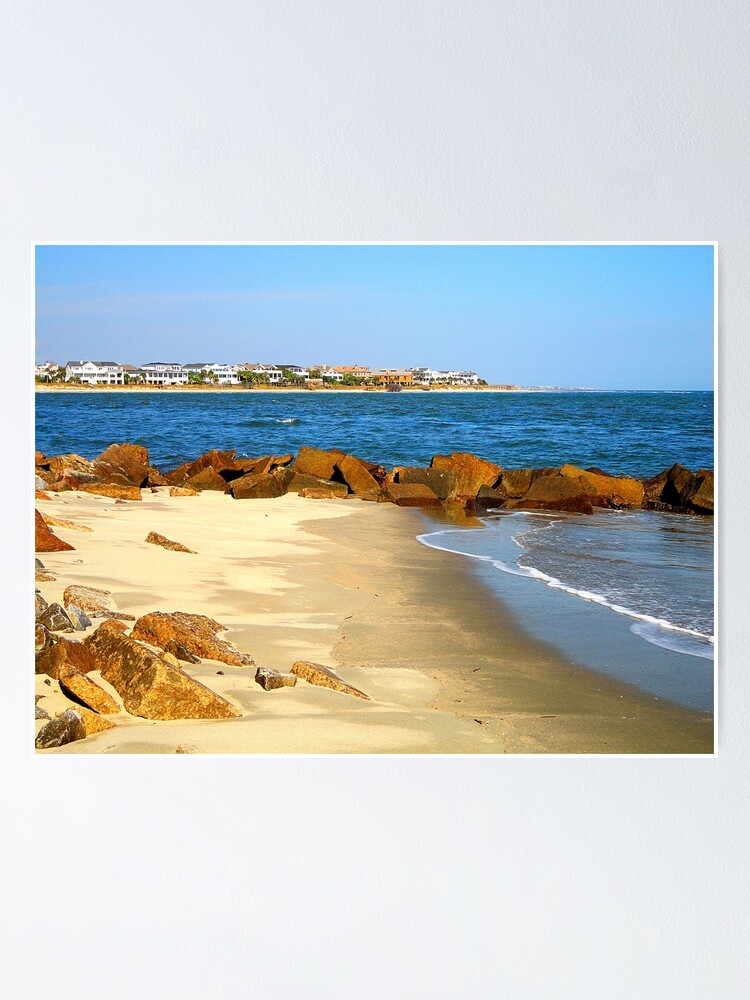 Rocky Beach By Jan Marvin Poster By Janmarvin Redbubble