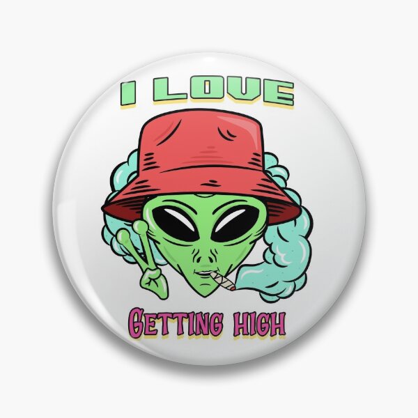 Item preview, Pothead Alien (White) designed and sold by PotheadTees.