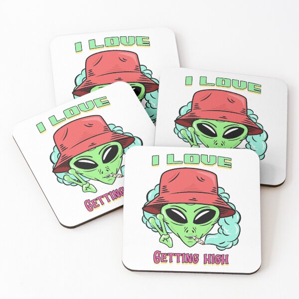 Item preview, Pothead Alien (White) designed and sold by PotheadTees.