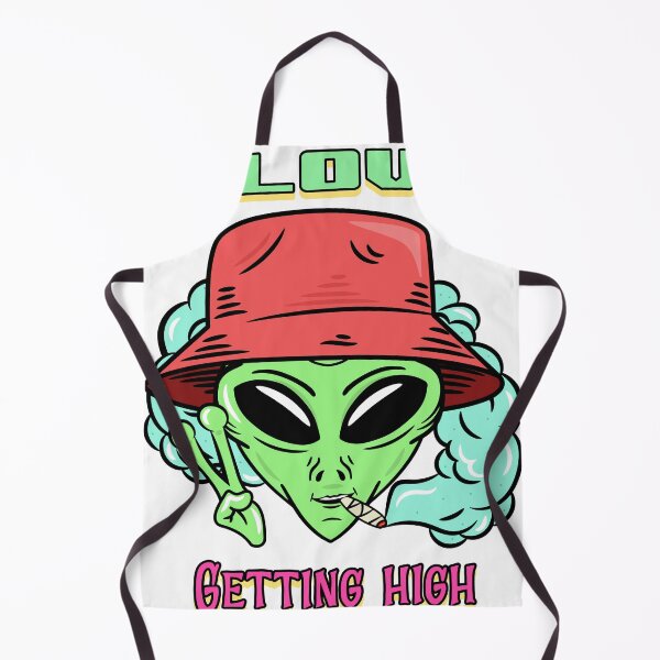 Item preview, Pothead Alien (White) designed and sold by PotheadTees.