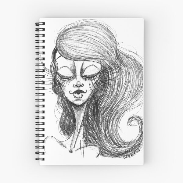 Item preview, Sketch Of The Vampiress designed and sold by JanGrackle.
