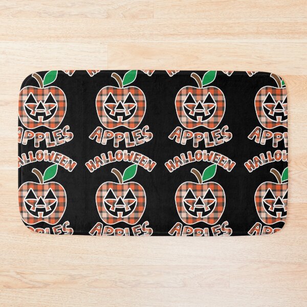 Item preview, Halloween Apples Scary Face | Plaid Pattern Apple designed and sold by GravitiTees.