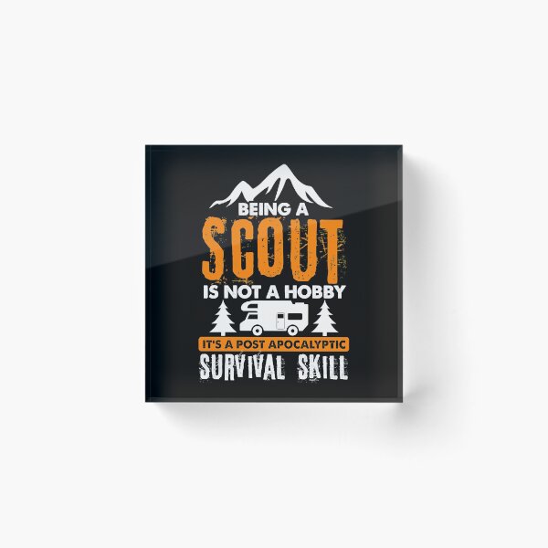 Aperçu de l'œuvre Être un scout n'est pas un passe-temps Compétence de survie apocalyptique Funny Scout créée et vendue par phoebesara86.