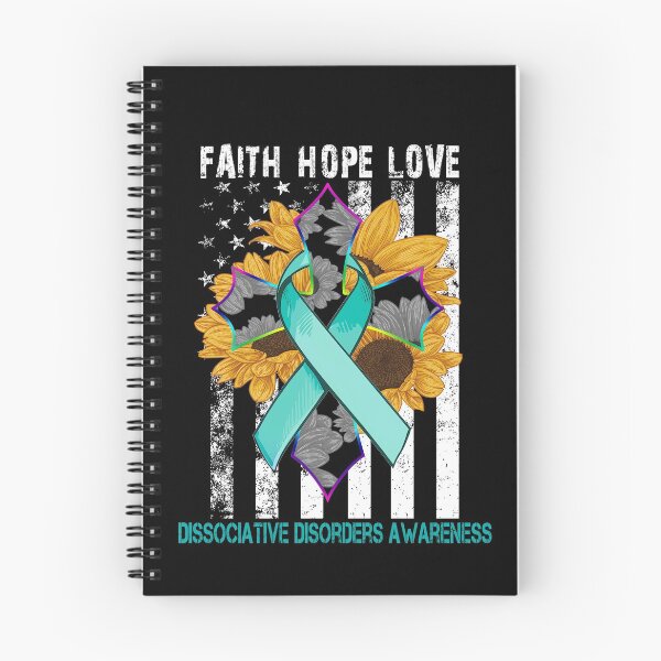 Item preview, Sunflower Faith Hope Love Cross and Flag Dissociative Disorders Awareness designed and sold by largellie.