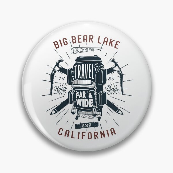 Item preview, Big Bear Lake California Backpack Gear Retro designed and sold by KrisSidDesigns.