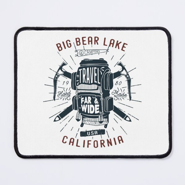 Item preview, Big Bear Lake California Backpack Gear Retro designed and sold by KrisSidDesigns.