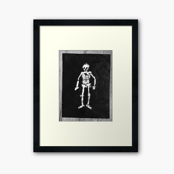 Fuzzy Skelly Painting Framed Art Print