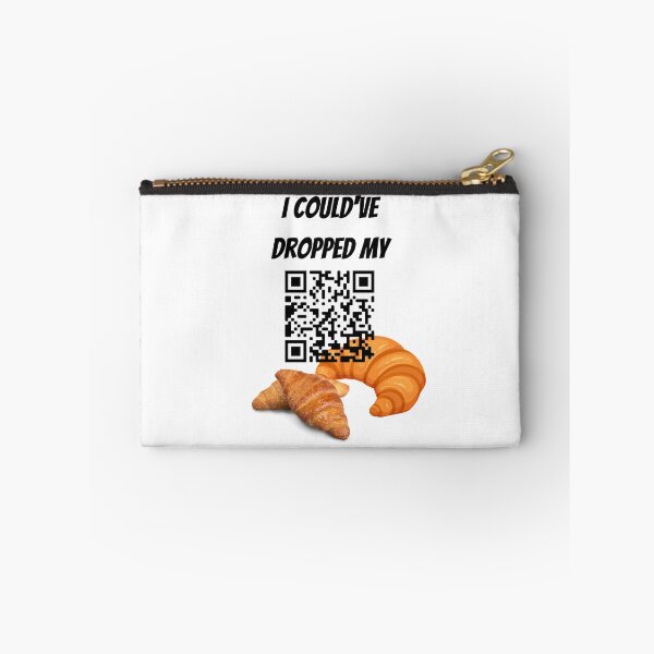 Artikelvorschau, "Ich hätte mein Croissant fallen lassen können" QR-Code-Design entworfen und verkauft von QRcodeTees.