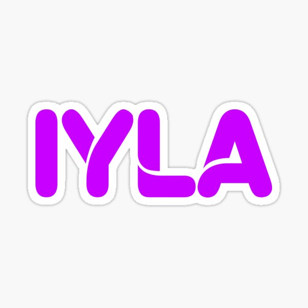 "IYLA" Sticker by ferolos Redbubble