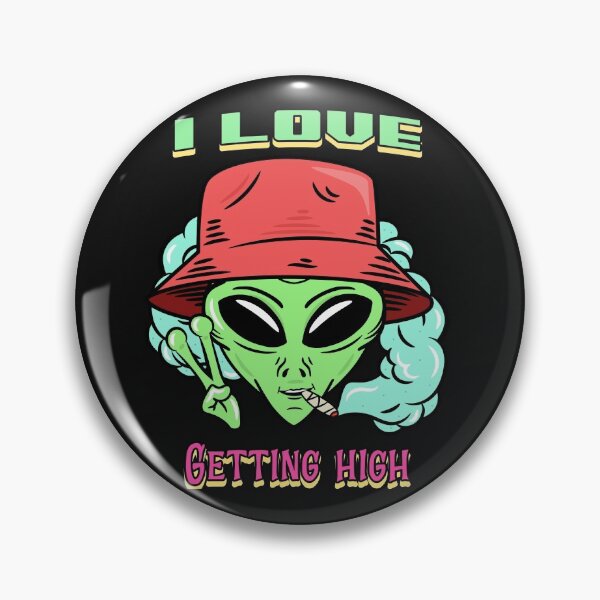 Item preview, Alien Pothead (Black) designed and sold by PotheadTees.