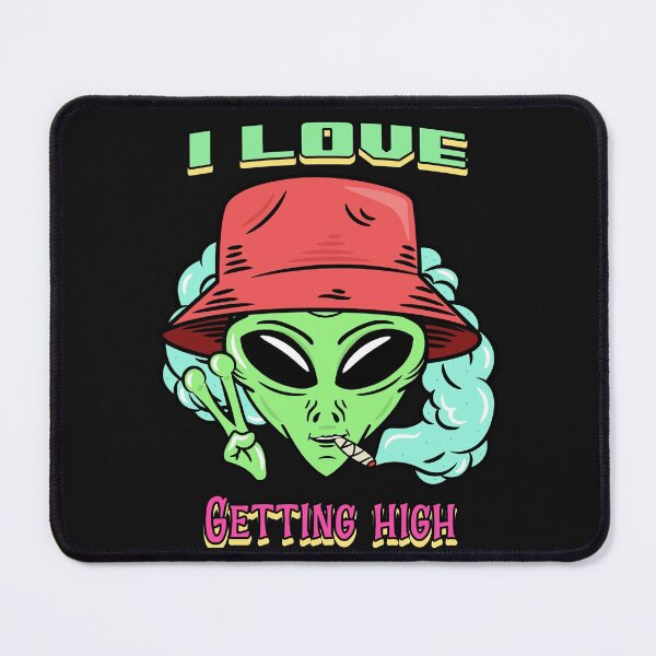 Item preview, Alien Pothead (Black) designed and sold by PotheadTees.