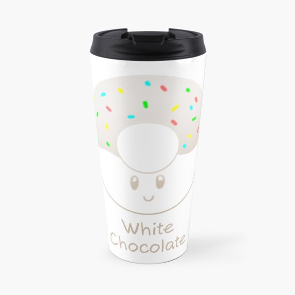 White Chocolate Donut Travel Coffee Mug