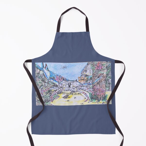 Item preview, Blue Crab Scavenging an Oyster Reef designed and sold by marcnking.