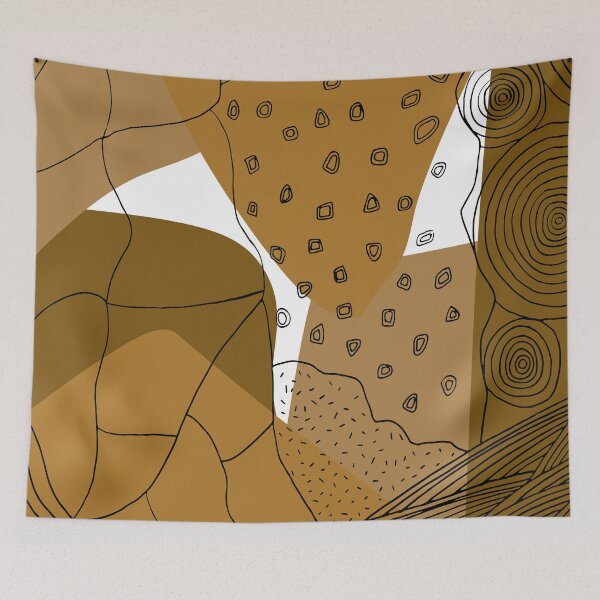 Item preview, Abstract Tribal Pattern with Black Outlines IX designed and sold by lineartdesigns.