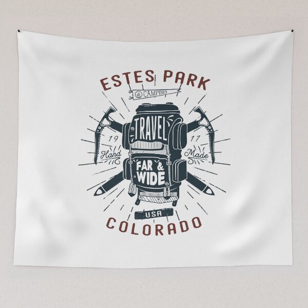 Item preview, Estes Park Colorado Backpack Gear Retro designed and sold by KrisSidDesigns.