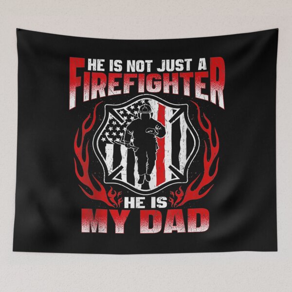 Item preview, My Dad Is A Firefighter Hero Proud Fire Son Daughter  designed and sold by AdonisShop.