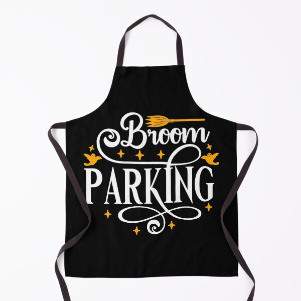 Item preview, Broom Parking, Spooky Halloween design designed and sold by mdnrsakib.