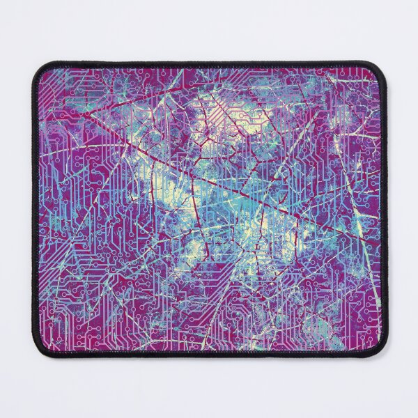 Item preview, Baby Blues and Pink Textured Circuit Board Pattern designed and sold by bexilla.