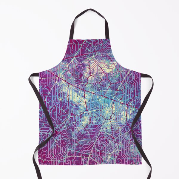 Item preview, Baby Blues and Pink Textured Circuit Board Pattern designed and sold by bexilla.