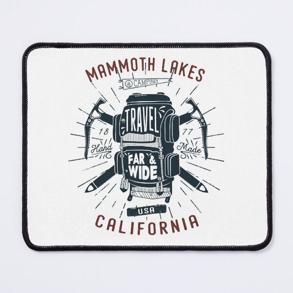 Item preview, Mammoth Lakes California Backpack Gear Retro designed and sold by KrisSidDesigns.