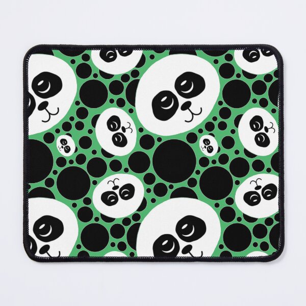 Artikelvorschau, Panda Polka Dot Muster - Grün entworfen und verkauft von Amanda Roos.