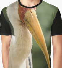 Yellow Billed Stork Graphic T-Shirt