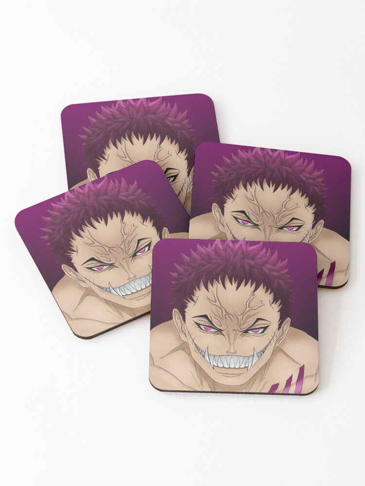 Charlotte Katakuri  Coasters (Set of 4) for Sale by Genjitsu-Art