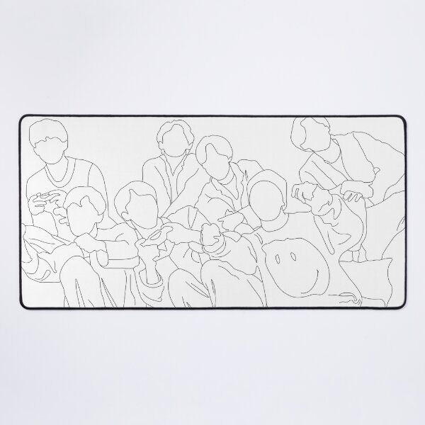 Item preview, Life Goes On Black Outline Print on White designed and sold by lineartdesigns.